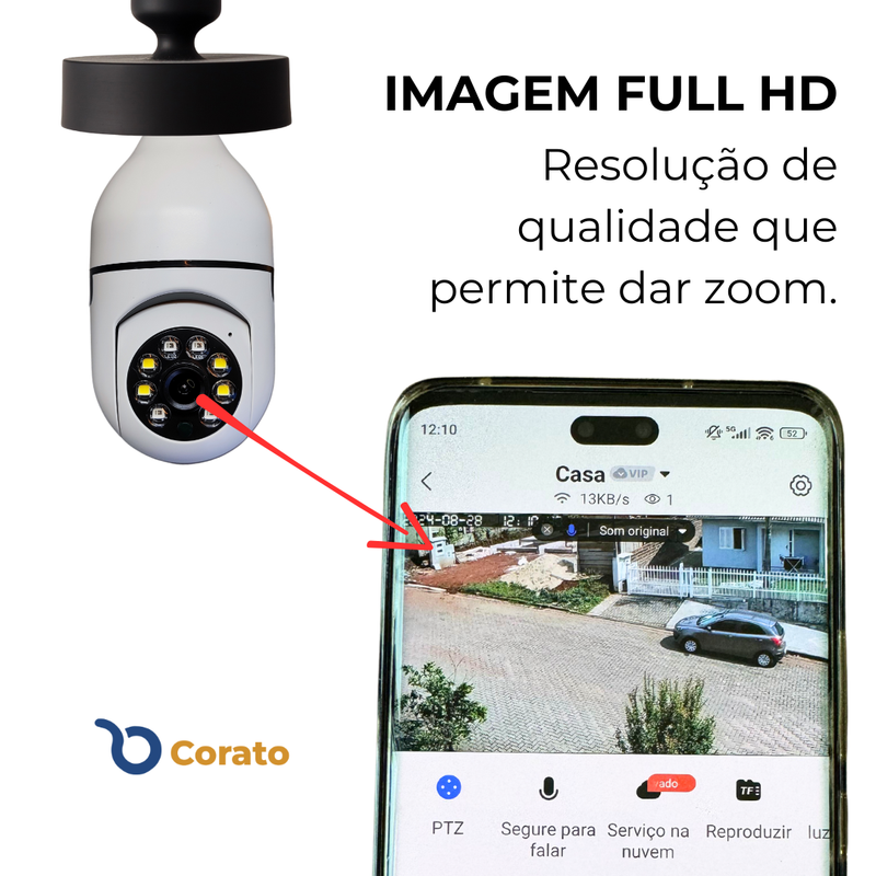 Câmera Giratória 360° Wifi - Compre 1 , leve 2