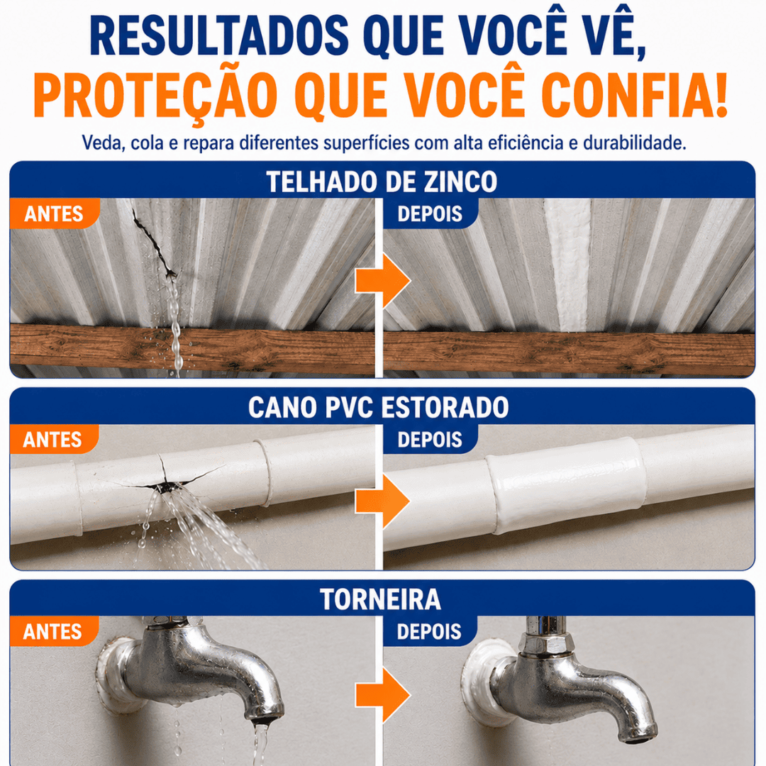 Selador VedaPró Corato 870g - Impermeabilizante Instantâneo