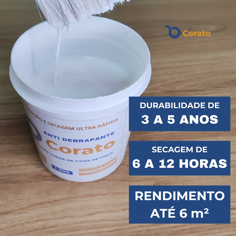 Antiderrapante Corato 1 Litro + FRETE GRÁTIS