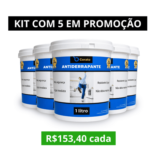 kit com 5 - Antiderrapante Corato 1 Litro