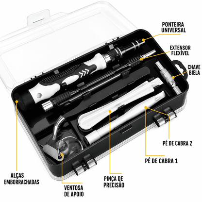 Kit Ferramentas 115 em 1 – Completo para Reparos de Precisão