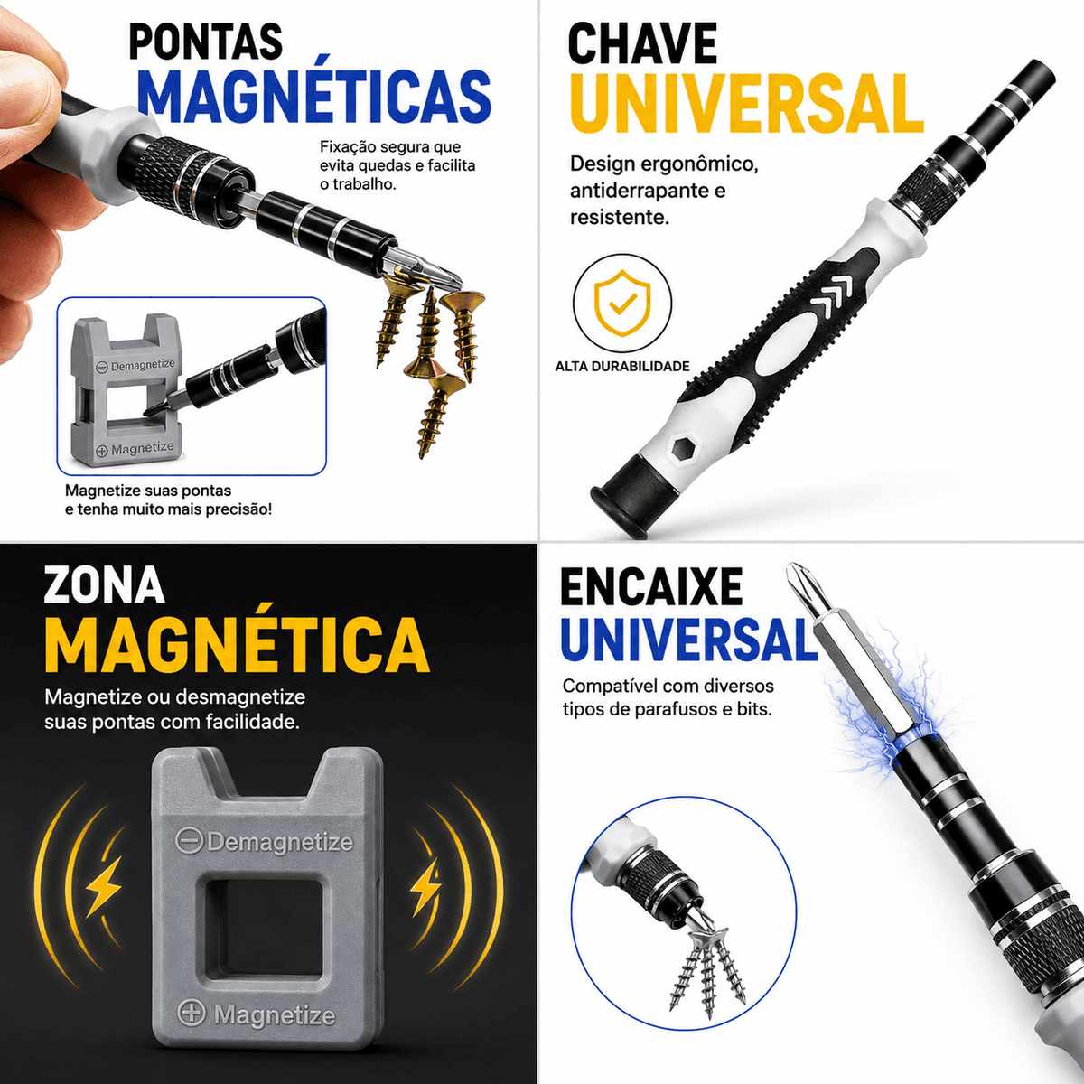 Kit Ferramentas 115 em 1 – Completo para Reparos de Precisão