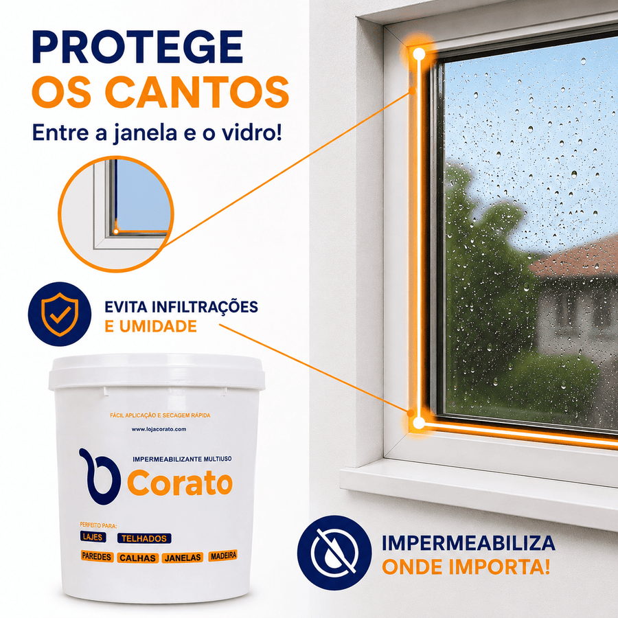 Impermeabilizante Corato - Perfeito para Janelas
