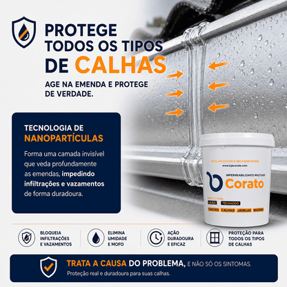 Impermeabilizante Corato - Perfeito para Calhas