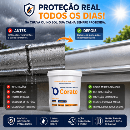 Impermeabilizante Corato - Perfeito para Calhas