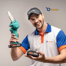 Motosserra Elétrica a Bateria + 1 bateria extra de brinde