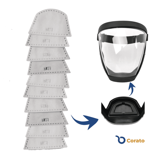 Kit 10 Filtros para Máscara Protetora Facial
