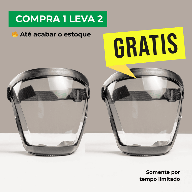 Máscara Protetora Facial - Compra 1, leva 2