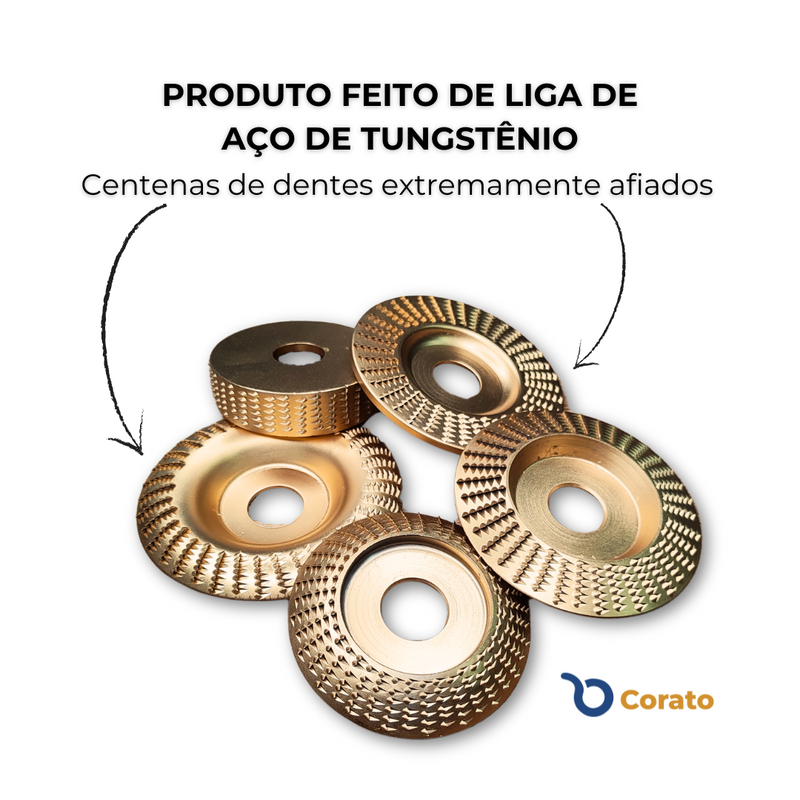 Kit Discos de Desbaste para Madeira 5 Peças
