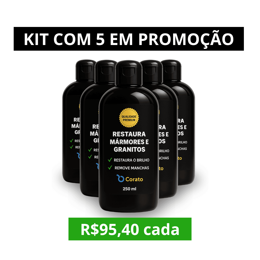 Kit com 5 - Restaura Mármores e Granitos 250ml