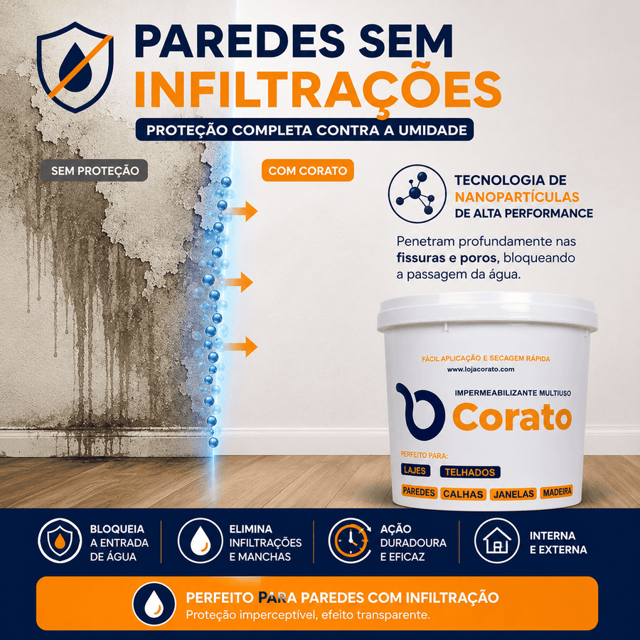 Impermeabilizante Corato - Perfeito para Paredes