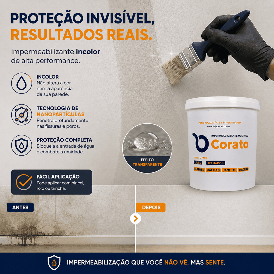 Impermeabilizante Corato - Perfeito para Paredes